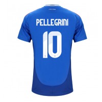 Italien Lorenzo Pellegrini #10 Replika Hemmatröja EM 2024 Kortärmad